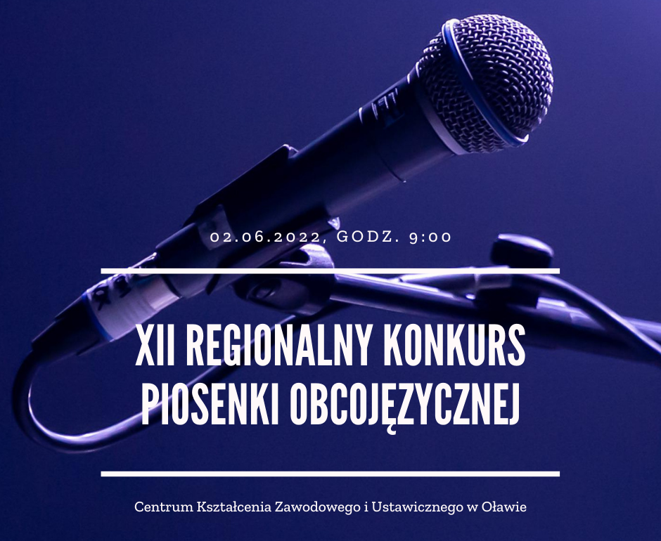 XII Regionalny Konkurs Piosenki Obcojęzycznej