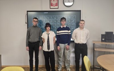 Sukces naszej drużyny w Powiatowym Konkursie „Matematyka w Językach Obcych”!